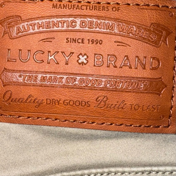 Lucky Brand 121 Slim Straight Khaki Pants Mens 36x30 Stretch Tan - Picture 8 of 9